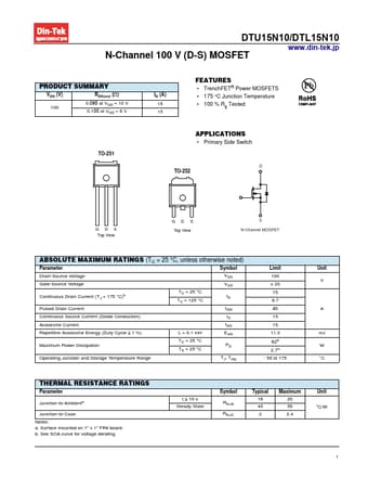 Datasheet Preview Page 1