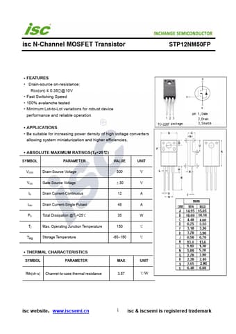  Datasheet Preview Page 1