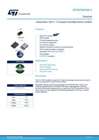  Datasheet Preview Page 1