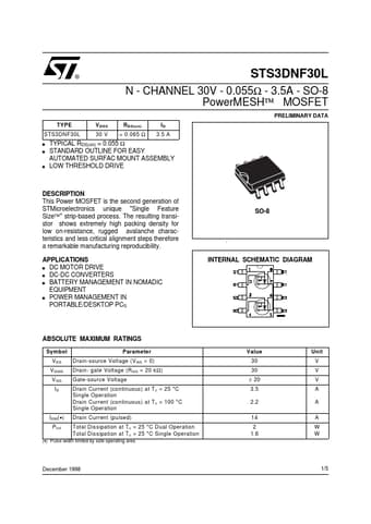  Datasheet Preview Page 1