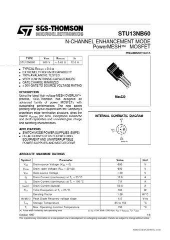  Datasheet Preview Page 1