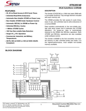  Datasheet Preview Page 1