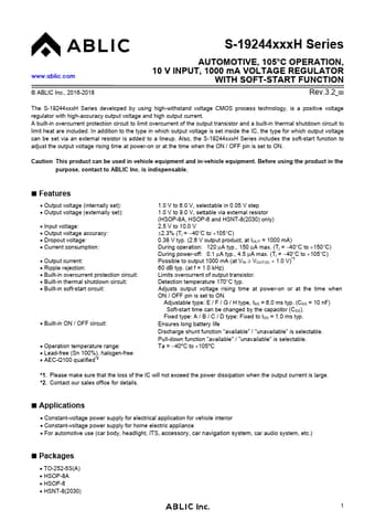  Datasheet Preview Page 1