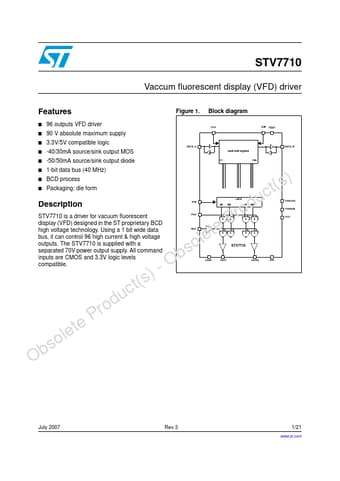  Datasheet Preview Page 1