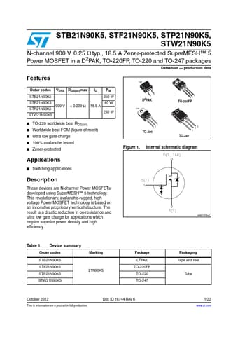  Datasheet Preview Page 1