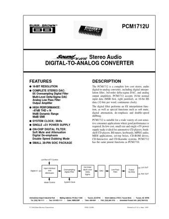 Datasheet Preview Page 1