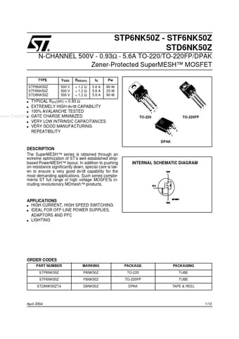  Datasheet Preview Page 1