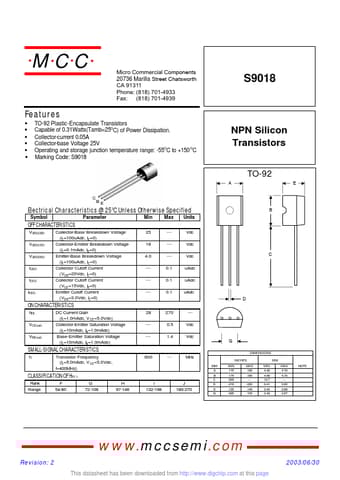 Datasheet Preview Page 1