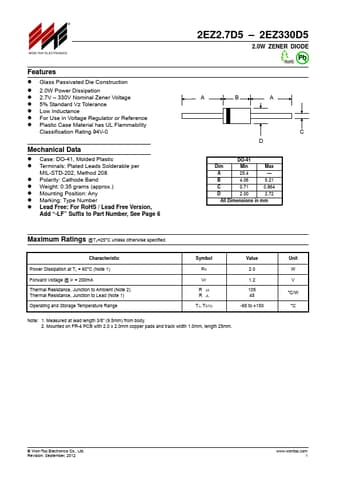  Datasheet Preview Page 1