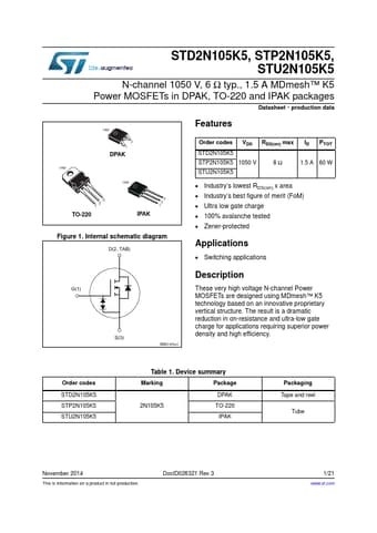  Datasheet Preview Page 1