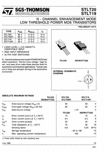  Datasheet Preview Page 1