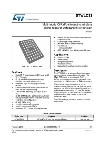 Datasheet Preview Page 1