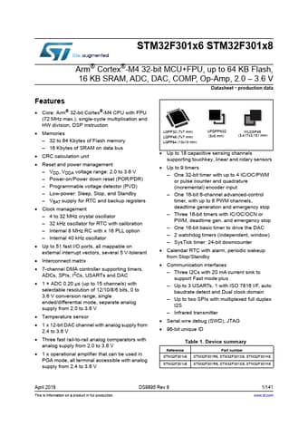  Datasheet Preview Page 1
