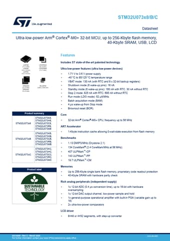  Datasheet Preview Page 1