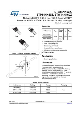  Datasheet Preview Page 1