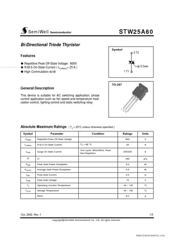  Datasheet Preview Page 1