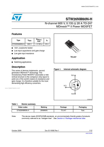  Datasheet Preview Page 1