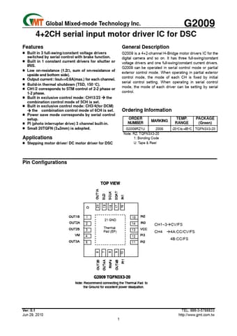  Datasheet Preview Page 1