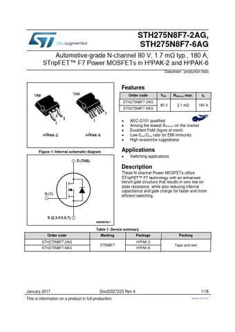  Datasheet Preview Page 1