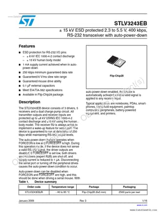  Datasheet Preview Page 1