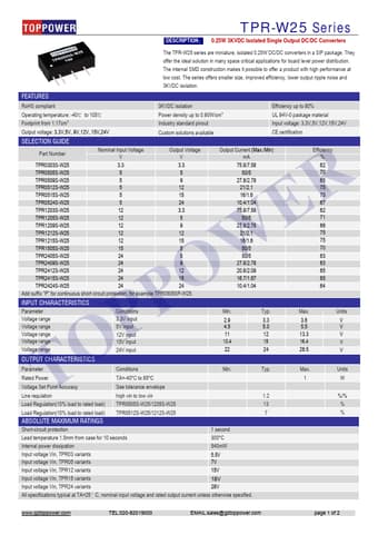  Datasheet Preview Page 1