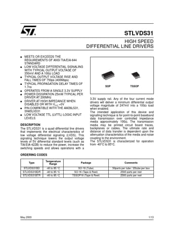  Datasheet Preview Page 1