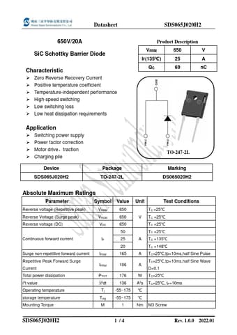  Datasheet Preview Page 1