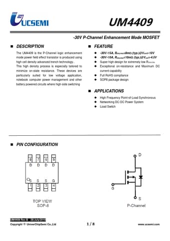  Datasheet Preview Page 1