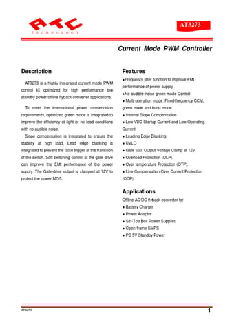  Datasheet Preview Page 1