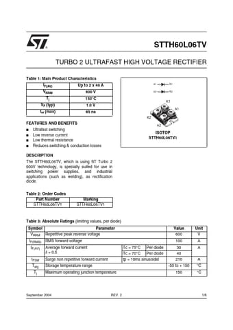  Datasheet Preview Page 1