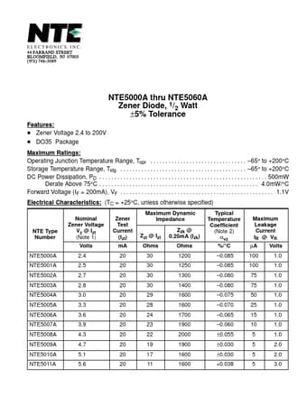  Datasheet Preview Page 1