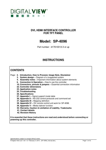  Datasheet Preview Page 1