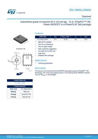  Datasheet Preview Page 1