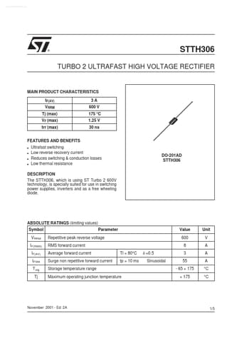  Datasheet Preview Page 1
