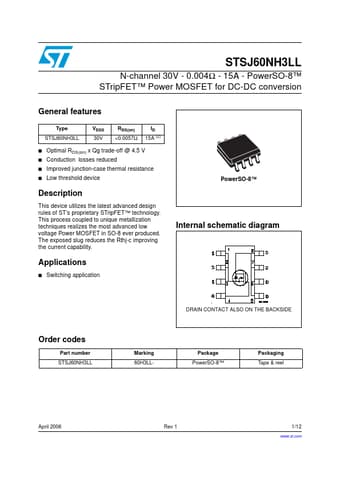  Datasheet Preview Page 1