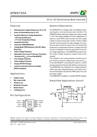  Datasheet Preview Page 1