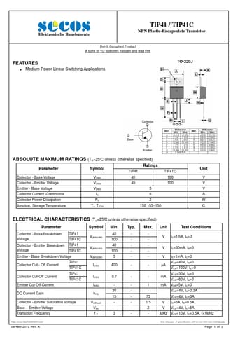  Datasheet Preview Page 1