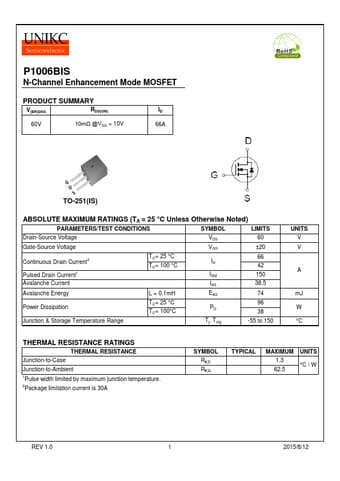  Datasheet Preview Page 1