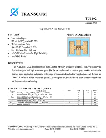  Datasheet Preview Page 1