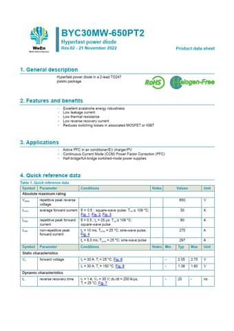  Datasheet Preview Page 1
