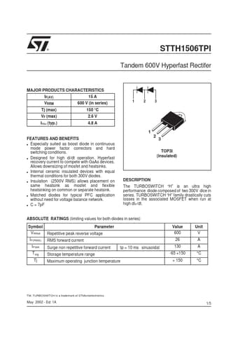  Datasheet Preview Page 1