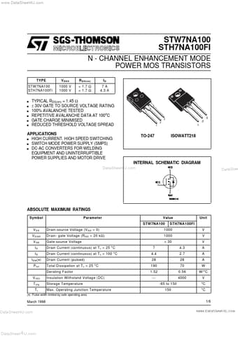  Datasheet Preview Page 1