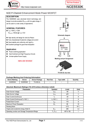  Datasheet Preview Page 1