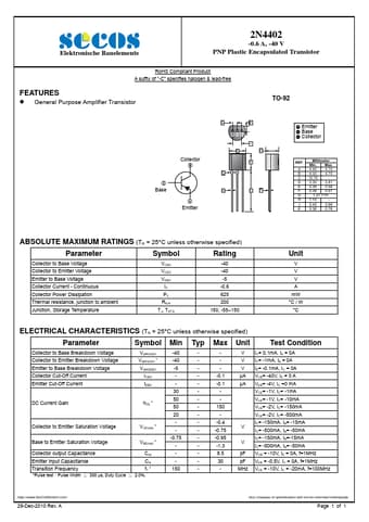 Datasheet Preview Page 1