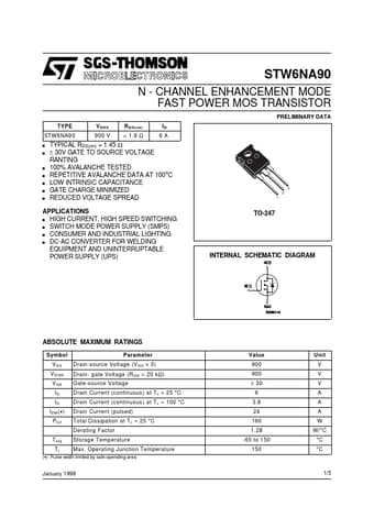  Datasheet Preview Page 1