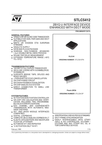  Datasheet Preview Page 1