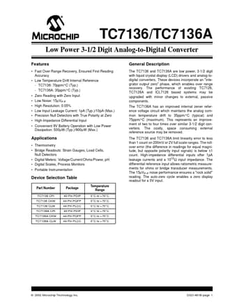  Datasheet Preview Page 1