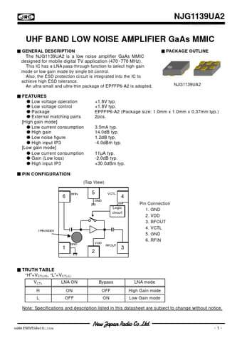  Datasheet Preview Page 1