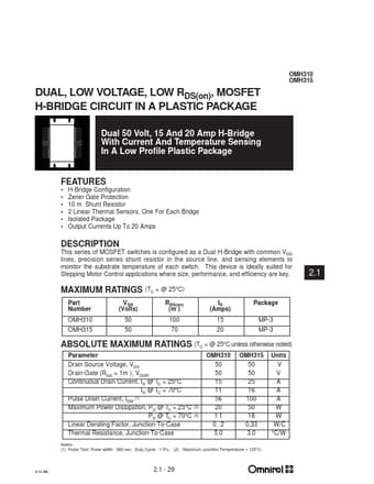  Datasheet Preview Page 1