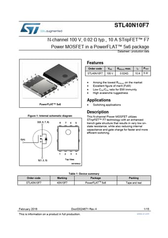  Datasheet Preview Page 1